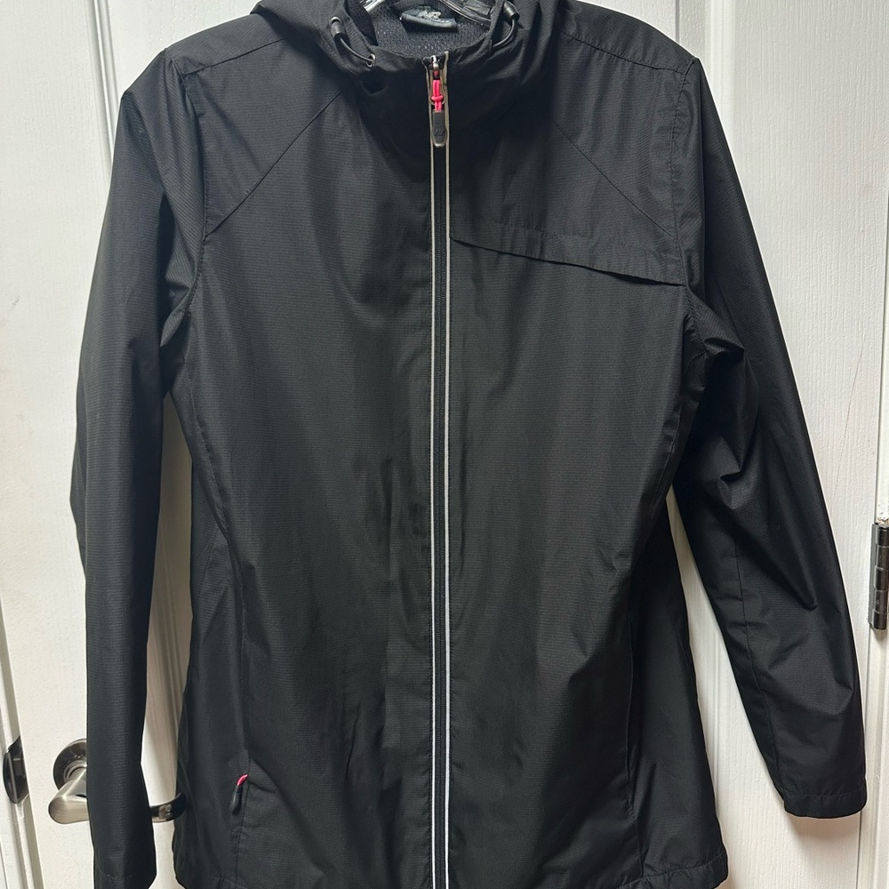 New Balance Women's Black Hooded Raincoat